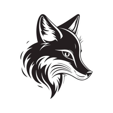Fox, vektör konsepti dijital sanat, el çizimi illüstrasyon