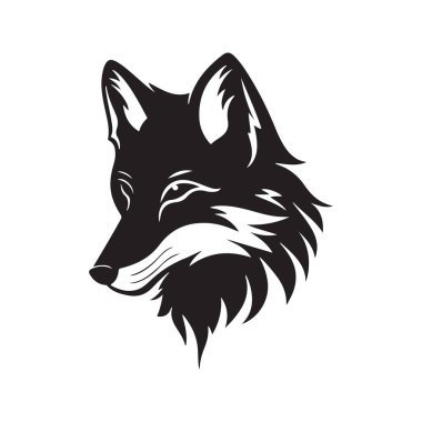 Fox, vektör konsepti dijital sanat, el çizimi illüstrasyon