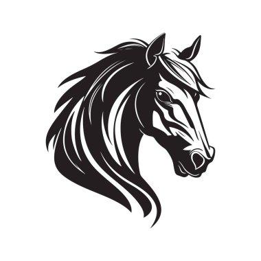 at, vektör konsepti dijital sanat, el çizimi illüstrasyon