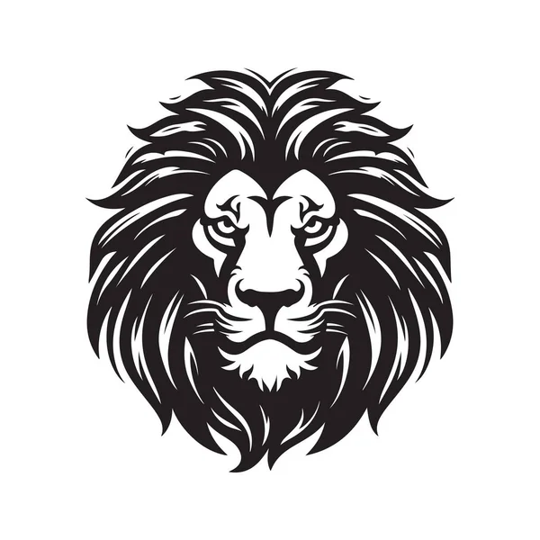 Λιοντάρι Διάνυσμα Έννοια Ψηφιακή Τέχνη Ζωγραφισμένα Στο Χέρι Εικονογράφηση — Διανυσματικό Αρχείο