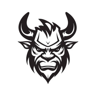 canavar, vektör konsepti dijital sanat, el çizimi illüstrasyon