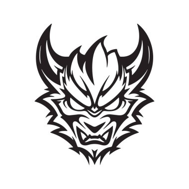 canavar, vektör konsepti dijital sanat, el çizimi illüstrasyon