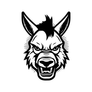 Kızgın eşek, klasik el yapımı illüstrasyon