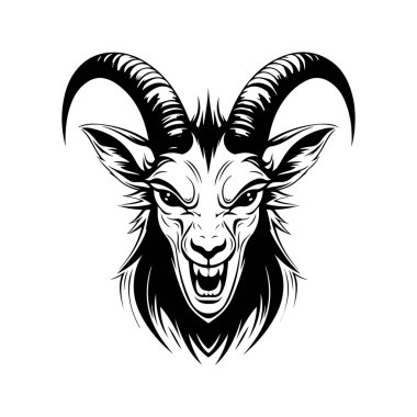 Kızgın ceylan, klasik el çizimi çizimi.