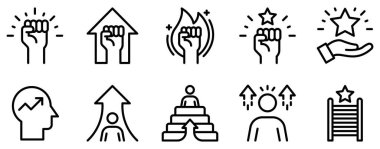 motivasyonel simge biçimi koleksiyonu