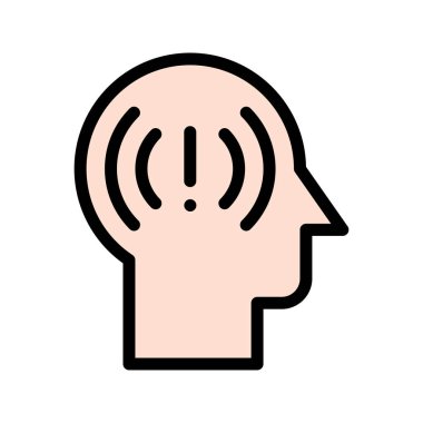 Düz Çizgi Renk Biçiminde Kişisel Farkındalık Simgesi Sezgisel Tasarımı