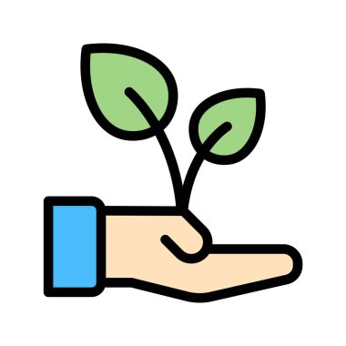 Düz Çizgi Rengi Biçiminde Büyüme Simgesi Genişletici Tasarımı