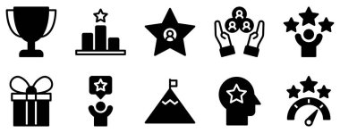 Motivasyon Simgesi Kişisel ve Profesyonel Sürüş için Kaldırma Biçimi Koleksiyonunu Ayarla