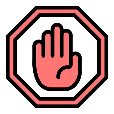 Kısıtlı Alan Simgesi Yetkili Erişim Sadece Düz Satır Renk Biçiminde.