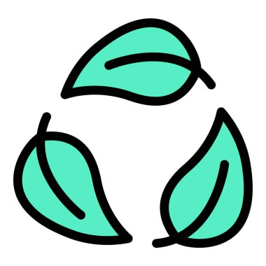 Çevre dostu Simge Sürdürülebilir ve Yeşil Düz Çizgi Rengi Biçiminde Yaşıyor.