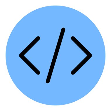 Düz Satır Rengi Biçiminde Simge Programlama ve Geliştirme Kodlaması.