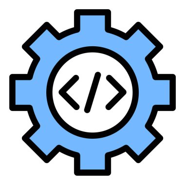 API Simge Yazılım Bütünleşmesi Düz Satır Renk Biçimi.