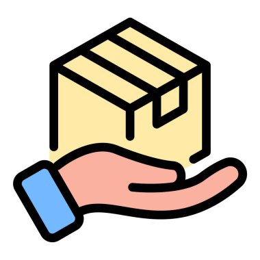 Ürün Simgesi Ticari Ürün ve Düz Çizgi Renk Biçimi.