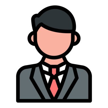 Damat Simgesi Düğün ve Düz Çizgi Renk Biçimi Kutlaması.