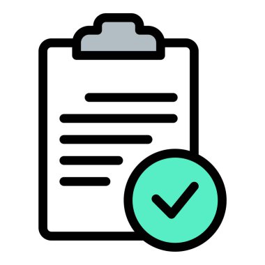 Düz çizgi biçiminde denetim listesi simgesi, görev organizasyonu ve verimlilik tasarımı için idealdir..