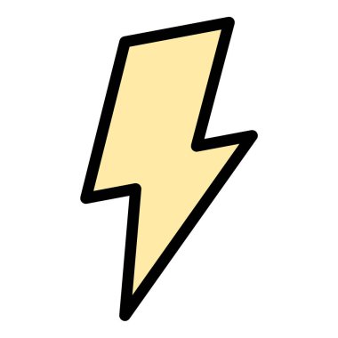 Enerji elektriğini ve gücünü temsil eden düz çizgi biçimindeki güç simgesi teknoloji mühendisliği ve sürdürülebilirlik kavramları için idealdir..