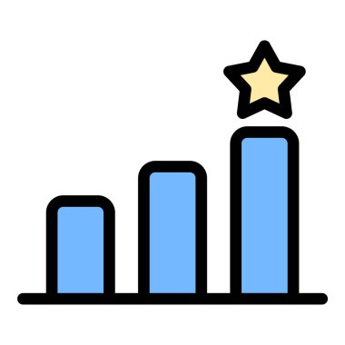 Düz çizgi biçimindeki simge, gelişimi ve kişisel gelişim ve başarı kavramları için beceri geliştirmeyi temsil eder..