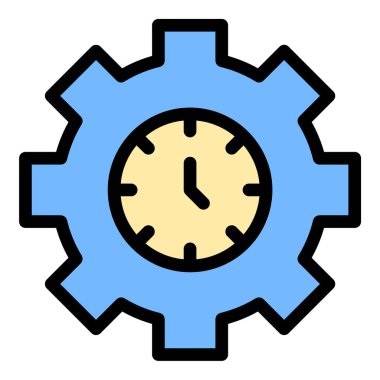 Proje yönetimi, inşaat ve yaratıcı iş projeleri için uygun, devam eden gelişim ve tamamlanmamış görevleri temsil eden ilerleme simgesi biçimi illüstrasyonunda çalışma