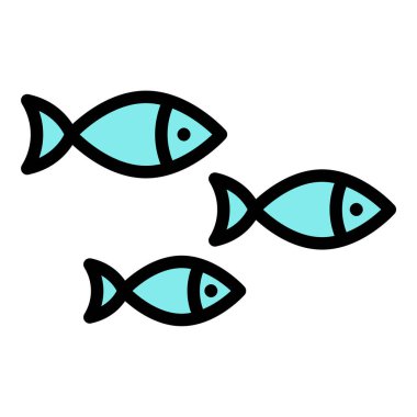 Sığ ikon düz çizgi çizimi, deniz yaşamı, balıkçılık ve su ekosistemi ile ilgili projeler için uygun bir balık veya sığ su alanını temsil eder.