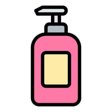 Cilt bakımını ve yüz temizleme ürünlerini temsil eden, güzellik, sağlık ve kişisel bakım ile ilgili projeler için uygun, temizleyici simgesi düz çizgi tarzı illüstrasyon