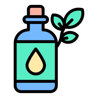 Mutfak, gıda üretimi ve sağlıkla ilgili projeler için uygun pişirme yağı ve gıda malzemelerini temsil eden bitkisel yağ ikonu düz çizgi çizimi