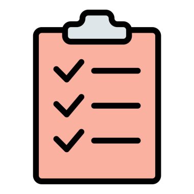 Görev örgütü ve verimliliğini temsil eden, planlama, proje yönetimi ve işletmeyle ilgili projeler için uygun liste simgesi