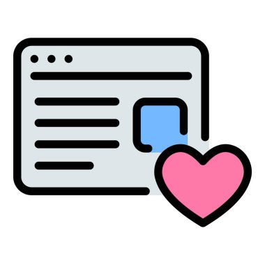 Blogger tutku simgesi düz çizgi tarzı illüstrasyon, kişisel markalaşma, yaratıcı ifade ve etkileyici hikaye anlatma projeleri için uygun içerik için blog yazarlarının sahip olduğu coşku ve adanmışlık bloglarını temsil ediyor