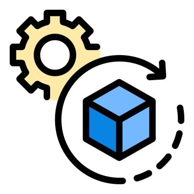 Dijital tasarım ve nesne oluşumunu üç boyutlu bir alanda temsil eden 3 boyutlu modelleme simgesi, animasyon, mimari, oyun geliştirme ve ürün tasarımı için uygun