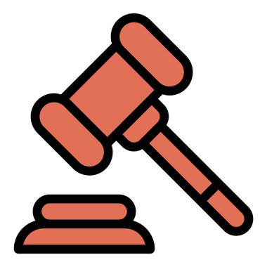 Hukuk firmaları, hukuk eğitimi ve mahkemeyle ilgili projeler için uygun, hukuk sistemlerini ve adalet ilkelerini temsil eden yasanın sade bir simgesi