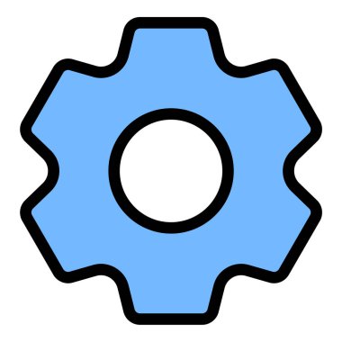 Uygulama arayüzleri sistem kontrolleri ve kullanıcı tercihi araçları projeleri için uygun yapılandırma ve özelleştirme seçeneklerini temsil eden ayar simgesi düz çizgi biçimi illüstrasyonu