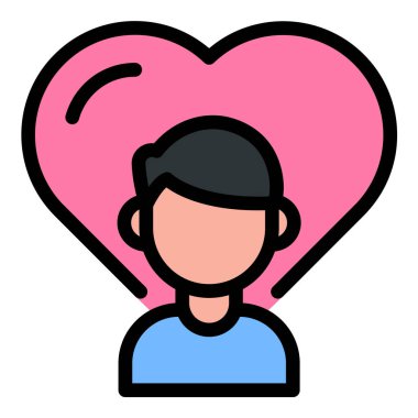 Özsaygı simgesi düz çizgi çizimi zihinsel sağlık uygulamaları için uygun güven ve kişisel büyümeyi temsil ediyor kişisel iyileştirme araçları ve sağlık projeleri