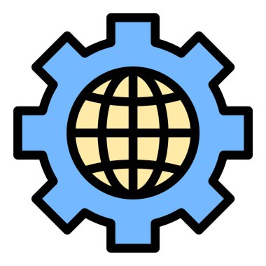 IT altyapı iletişim sistemleri ve dijital işbirliği projeleri için uygun bağlantı ve veri alışverişini temsil eden ağ simgesi düz çizgi biçim illüstrasyonuName