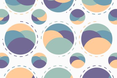 Renkli çember desen arkaplan, tam daire desen arkaplan