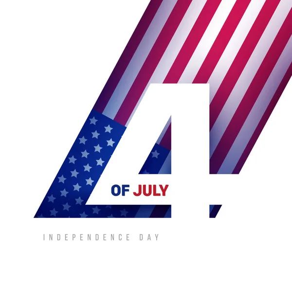Ιουλιανή Μέρα Αμερικανικής Ανεξαρτησίας Δημιουργική Μοντέρνα Σύνθεση Εορτασμού Διακοπές Ελάχιστη — Διανυσματικό Αρχείο