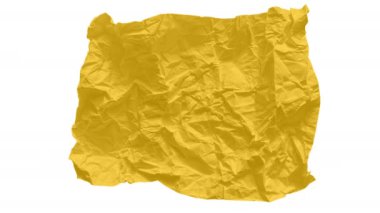 Soyut sanat arka plan animasyonu buruşmuş kağıt. Gerçekçi çizgi film, modern modayı durdurma tarzında buruşuk yüzey dokusu. Moda asgari dinamik konsept tasarımı.