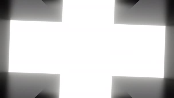 Fond Abstrait Avec Symbole Silhouette Croix Lettre Dans Trou Tunnel — Video