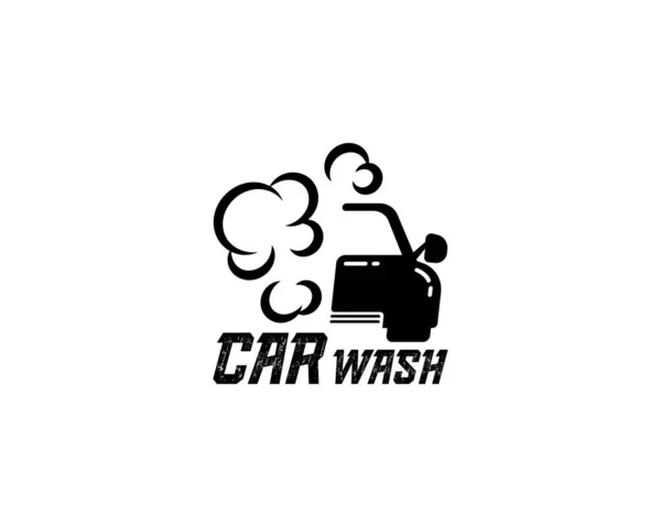 泡のデザインイラストと車の洗浄ロゴ ベクターグラフィックス
