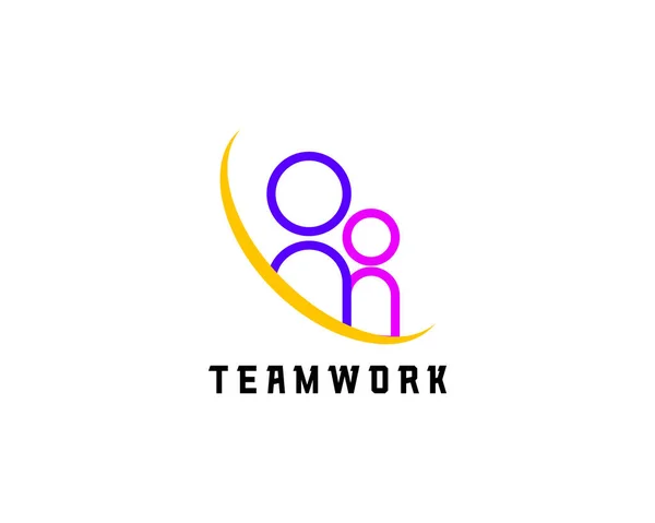 ビジネスチームワークのロゴ Unityロゴのコンセプト ロイヤリティフリーのストックイラスト