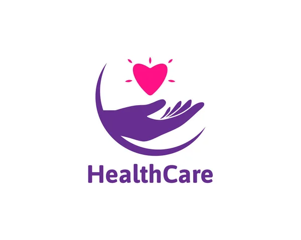 Logo Sanitario Con Icona Del Cuore Simbolo Illustrazione Vettoriali Stock Royalty Free
