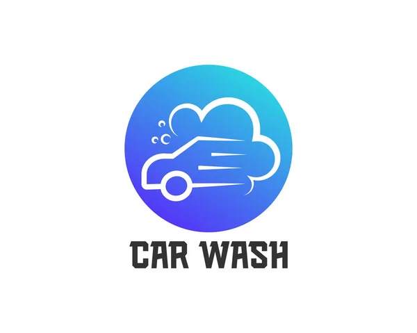 Projekt Logo Myjni Samochodowej Ilustracja — Wektor stockowy