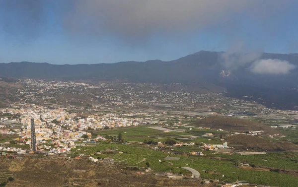 stock image volcano town in la palma islands canarias