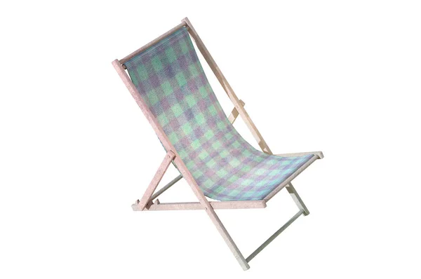Illustration Deck Chair White Background — Stock Photo, Image