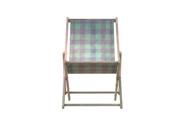 Illustration Deck Chair White Background — 스톡 사진
