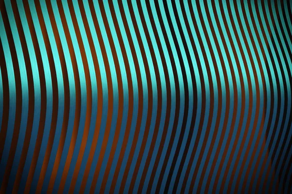 Illustratie Abstract Blauw Metaal Vervormd Diagonal Striped Achtergrond Golvende Lijnen — Stockfoto