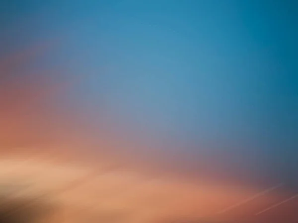 Blur Céu Laranja Dourado Topo Com Pôr Sol Noite Glow — Fotografia de Stock