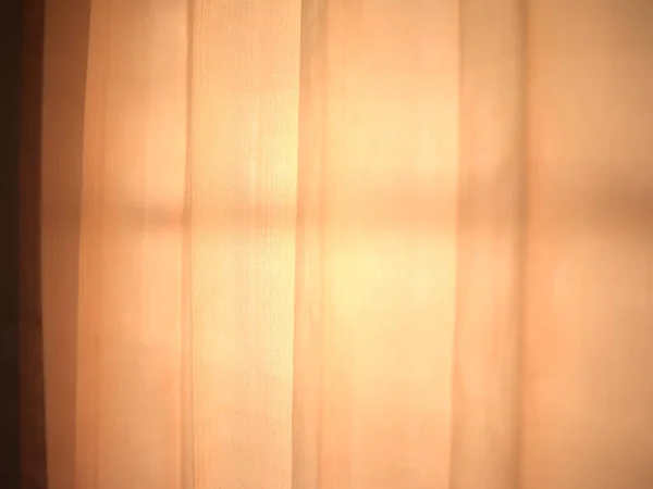 Orangefarbener Vorhang Mit Beleuchtungshintergrund Raum Für Text — Stockfoto