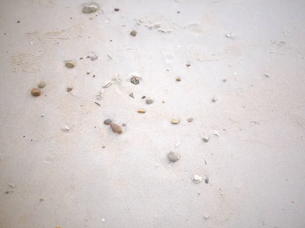 Mořský Písek Letní Den Detailní Záběr Písku Pláži Plážová Krajina — Stock fotografie