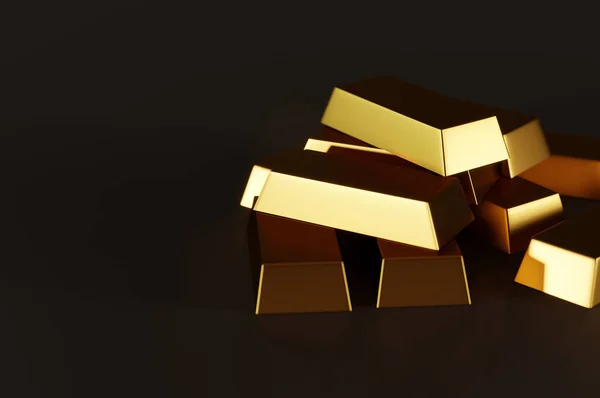 Görüntü Altın Çubuklar Finansal Konsepti — Stok fotoğraf
