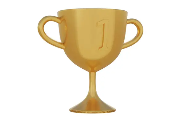 Ilustração Vencedor Troféu Ouro Ícone — Fotografia de Stock