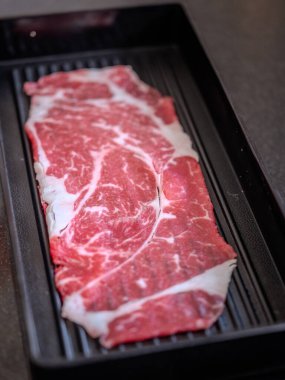 Wagyu Biftek Dilimleri Mükemmel Mermerli